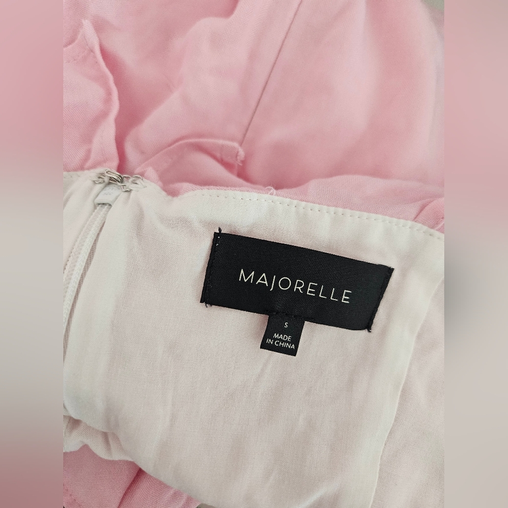 MAJORELLE Pink Ruffle Mini Dress - Picture 4 of 4
